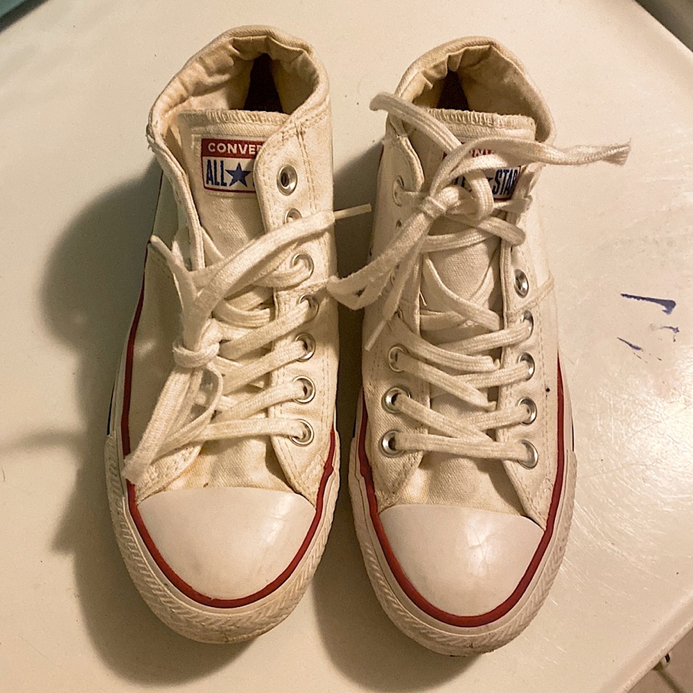 White Low Top Converse